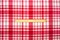 Red-White Poly Plaid Printed Stretch Spandex Liverpool Double Knit Fabric By the Yard